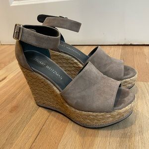 Stuart Weitzman Wedges “Soho Jute”
